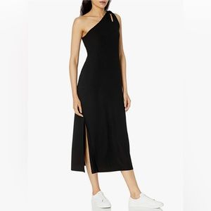 NWT Amazon The Drop rib knit one shoulder midi dress